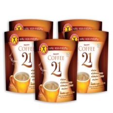 NatureGift Coffee 21  เนเจอร์กิฟ คอฟฟี่ ทเวนตี้ วัน 1 ชุด มี 5 ถุง (ถุงละ 10 ซอง)