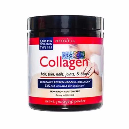 NeoCell Super Collagen 6600mg Type 13 Non-GMO + Gluten Free Powder คอลลาเจนลดริ้วรอยบำรุงผิวเล็บผมและกระดูก198g.x 1 กระปุก