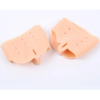 ราคา NYB ซิลิโคนป้องกันหน้าเท้าและนิ้วเท้าคด นิ้วเท้าโก่ง ป้องกันรองเท้ากัดด้านข้างนิ้วเท้า 1คู่ (สีเนื้อ) ดีไหม