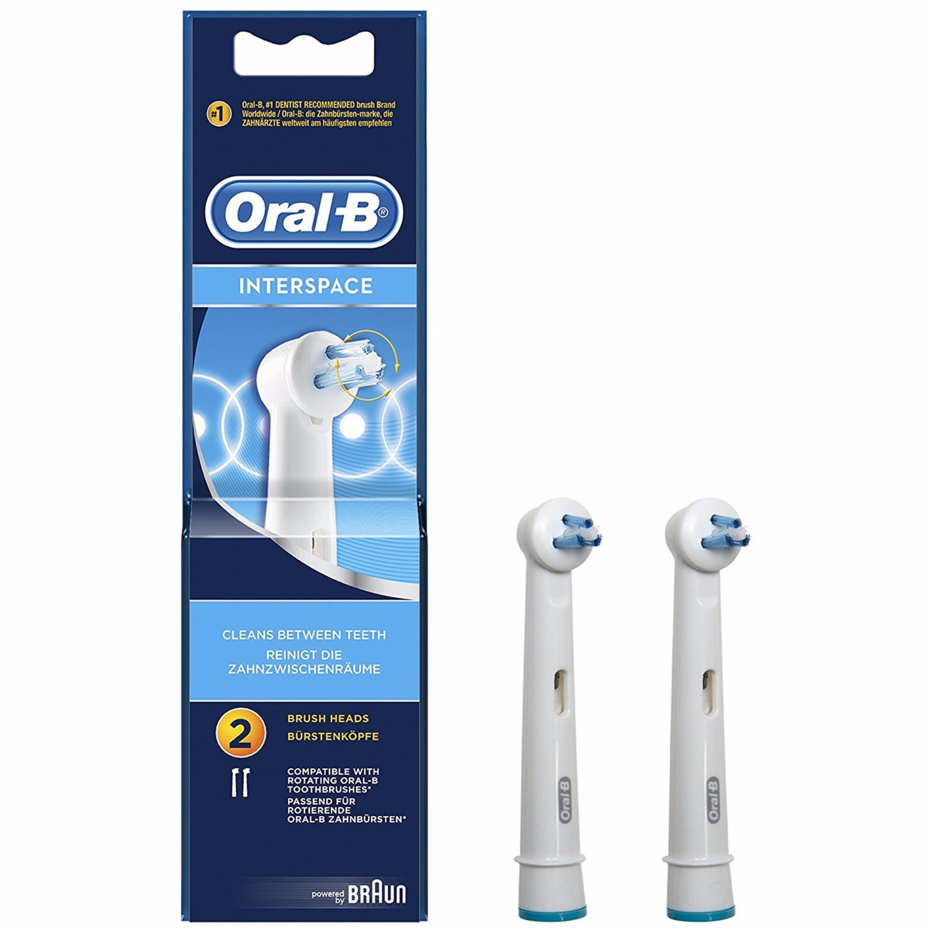 Oral-B หัวแปรงสีฟันไฟฟ้า รุ่น Interspace แพค 2 หัวแปรง