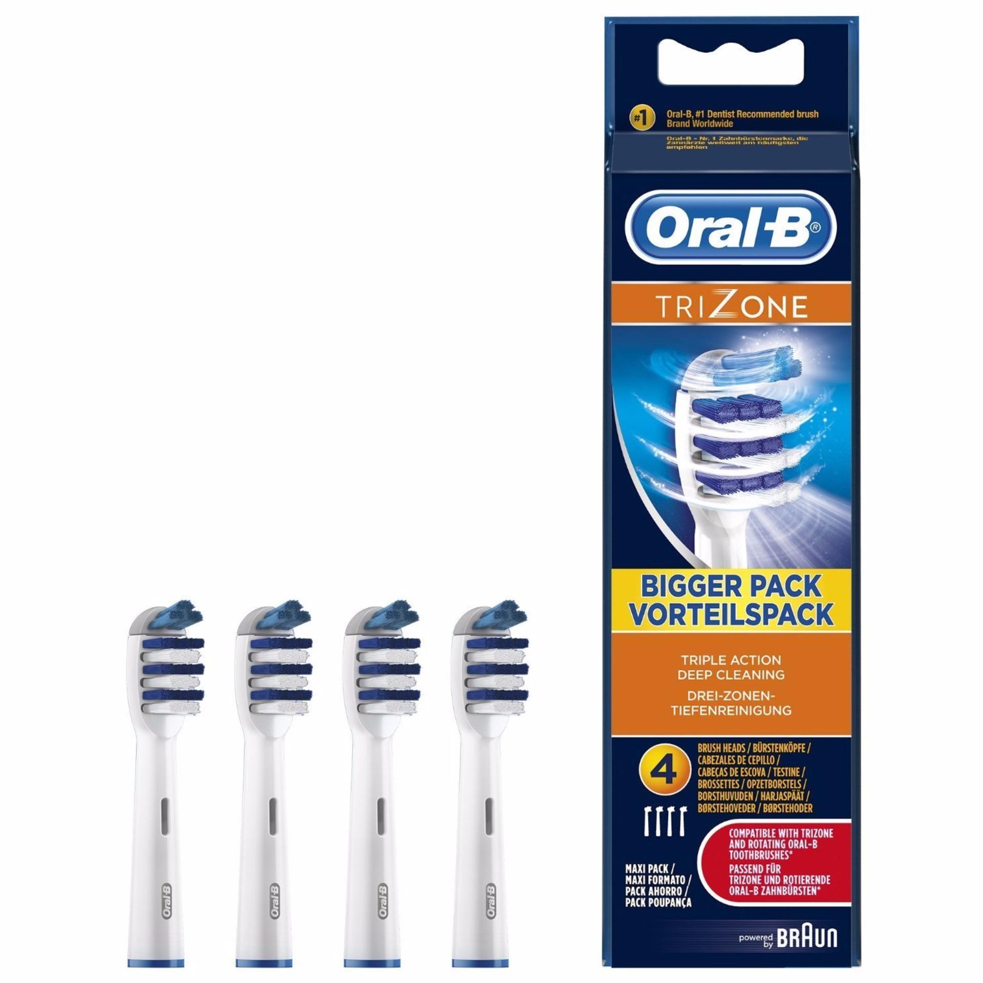 Oral-B หัวแปรงสีฟันไฟฟ้า รุ่น Trizone แพค 4 หัวแปรง