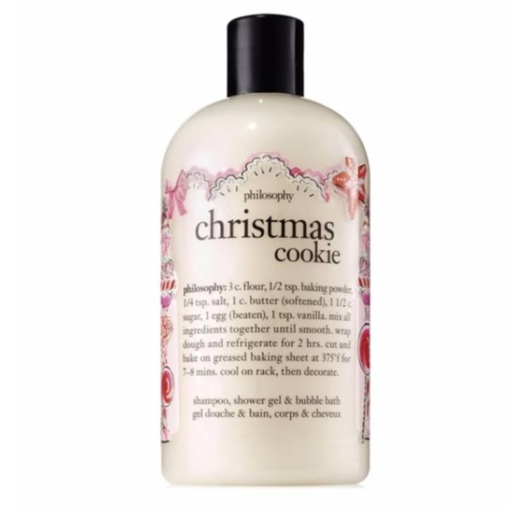   Philosophy Christmas Cookie Shampoo, Shower Gel&Bubble Bath 480 ml พันทิป