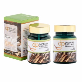 ผลิตภัณฑ์เสริมอาหาร ดีไลท์ฟาร์ม (ดีพี) ถั่งเช่า ขนาด 30    แคปซูล 2 ขวด (Delight Pharm DP)