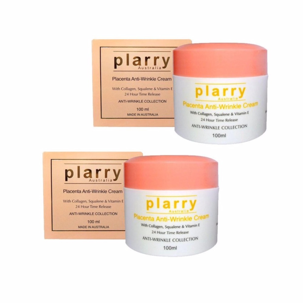 ครีมรกแกะ Plarry Placenta Anti-Wrinkle Cream with Collagen 100 ml. 2 กระปุก
