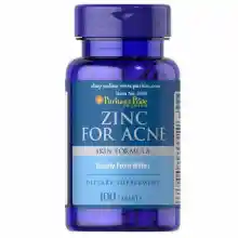 ภาพขนาดย่อของภาพหน้าปกสินค้าPn Zinc for Acne 50 mg 100 Tablets (อาหารเสริมเรื่องสิว) 1 กระปุก Exp.07/2024 จากร้าน BlinkShop บน Lazada ภาพที่ 1