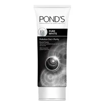 ราคา PONDS พอนด์ส เพียว ไวท์ แอนตี้-โพลูชั่น + เพียวริตี้ เฟเชียล โฟม 100 กรัม pantip