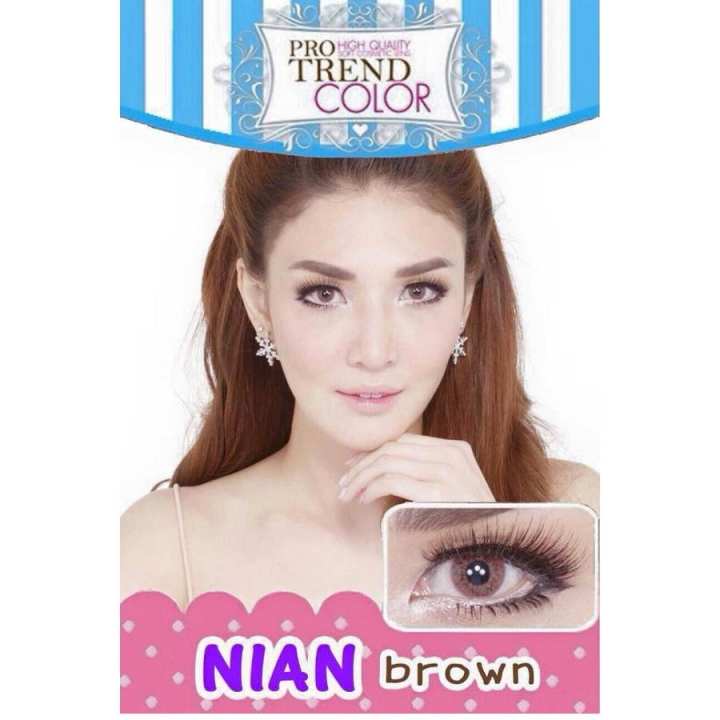 Protrend Color คอนแทคเลนส์ รุ่น Nian Brown ค่าสายตา -8.00 ดีไหม