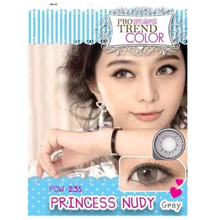 รีวิว Protrend Color คอนแทคเลนส์ รุ่น Princess Nudy Gray ค่าสายตา -1.25 pantip