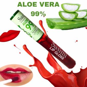 Sasimi Aloe vera 99% Lip tint ลิปทิ้นต์ เนื้อเจลเข้มข้น 10 ml.