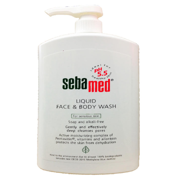 ข้อมูล Sebamed Liquid Face & Body Wash 1000 ml พันทิป