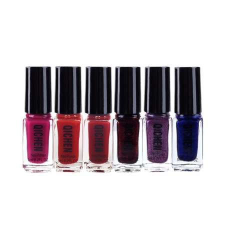 Set 6ขวด สีทาเล็บ ยาทาเล็บ QICHEN  6pcs*5ml. #08