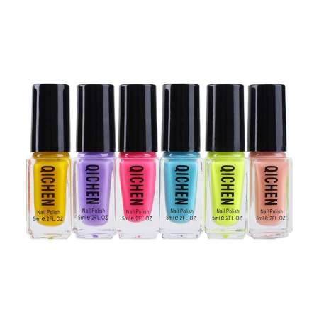 Set 6ขวด สีทาเล็บ ยาทาเล็บ QICHEN  6pcs*5ml.