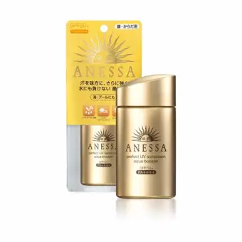 รีวิว Shiseido ANESSA (ของแท้ นำเข้าตรงจากญี่ปุ่น) Perfect UV Sunscreen Aqua Booster SPF50+ PA++++ 60ml. *รุ่นใหม่ล่าสุด 2016* ดีไหม