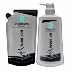SHOKUBUTSU For Men ครีมอาบน้ำ โชกุบุสซึ โมโนกาตาริ Extreme Protection 500 ml + Refill Pack