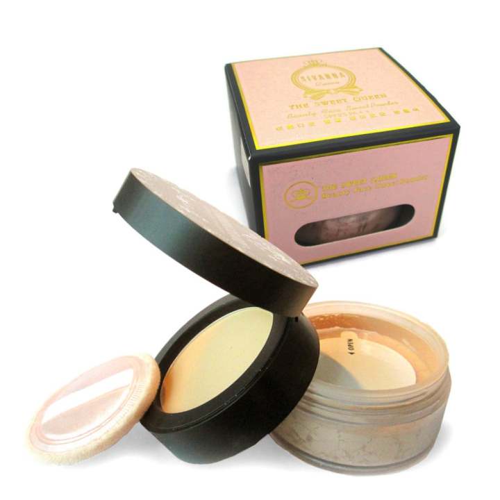 Sivanna แป้งพัฟ แป้งฝุ่น The Sweet Queen Beauty Face Sweet Powder SPF15 PA+++ (No.2-ผิวขาวเหลือง)