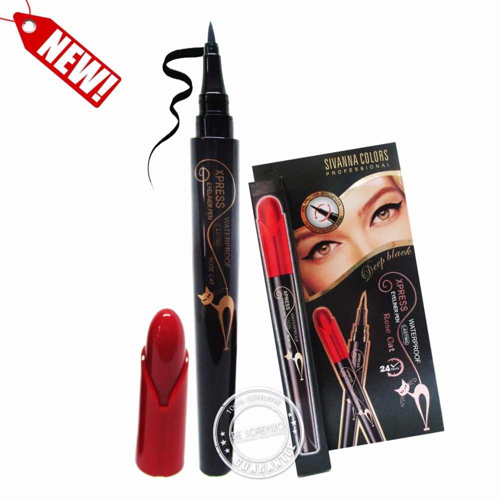 รีวิว Sivanna Color Xpress Eyeliner Pen HF896 (1 แท่ง) อายไลเนอร์แบบพู่กัน อายไลน์เนอร์ เขียน