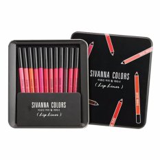 Sivanna Colors Drawing Lip Pen Kit ซีเวียน่า ลิป ไลเนอร์ ดินสอเขียนขอบปาก 12 เฉดสี (1 กล่อง)