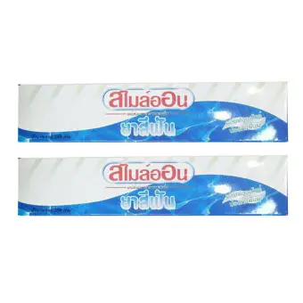 ข้อมูล ยาสีฟันสไมล์ออน ไทย Smile on Toothpaste ขจัดกลิ่นปากอย่างได้ผล 250g (2 หลอด) pantip