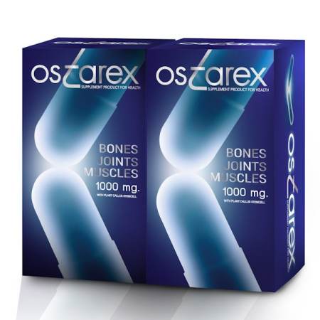 อาหารเสริมแก้อาการข้อเสื่อม SMILE OSTAREX 2 Box. /  ออสต้าเร็กซ์ ผลิตภัณฑ์บรรเทาอาการปวดข้อ ข้อเสื่อม และเพิ่มน้ำหล่อเลี้ยงในข้อต่อ แพ็คคู่ 2 กล่อง (ถูกกว่า)