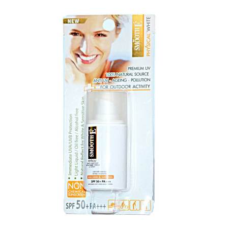 Smooth E Physical White Sunscreen SPF 50+ PA+++ 20 กรัม 