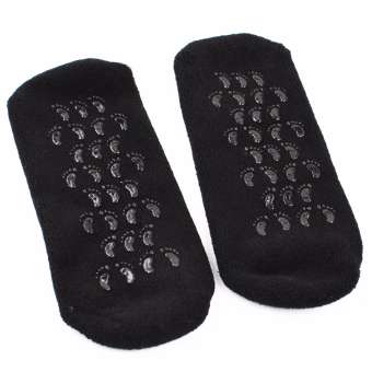 Spa Gel Sock ถุงเท้าสปา บำรุงเท้า/เล็บ (สีดำ) รุ่น SpaGel007-J1