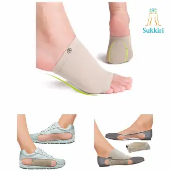 ข้อมูล Sukkiri ซิลิโคนเสริมอุ้งเท้า สำหรับโรคเท้าแบน พังผืดฝ่าเท้าอักเสบ รองช้ำ (1 คู่) พันทิป