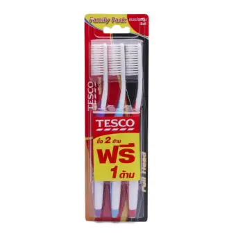 ราคา Tesco Toothbrush Premier Soft (3 pcs.) pantip