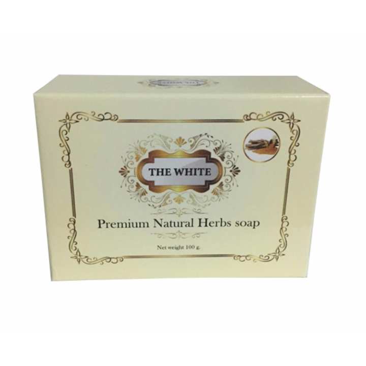 ข้อมูล The White Premium Natural Herbs Soap สบู่ทานาคาเปิดผิวขาวใส  (1ก้อน) รีวิว