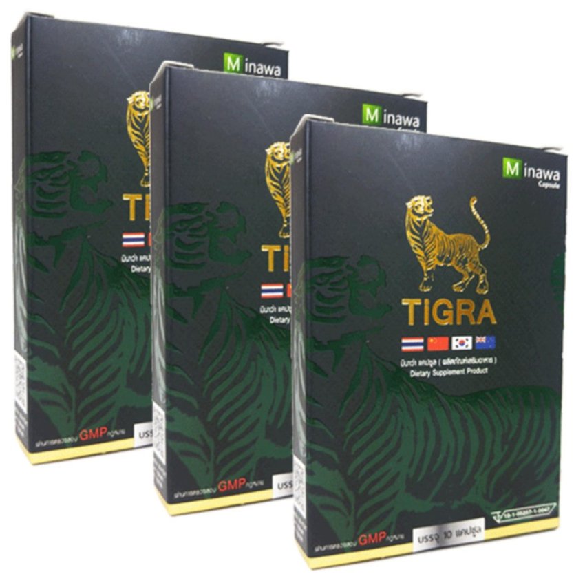 TiGra Minawa ไทกร้า มินาว่า 10 แคปซูล x 3 กล่อง