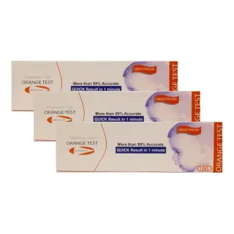 ราคา ORANGE TEST MIDSTREAM ที่ตรวจตั้งครรภ์ แบบปัสสาวะผ่าน จำนวน 3 ชิ้น พันทิป