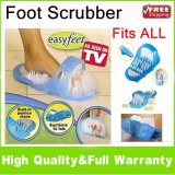 Vauko : Easyfeet-1 รองเท้ากันลื่น ทำความสะอาด นวดเท้า ขัดเท้า จำนวน 1 อันต่อกล่อง (foot Scrubber Brush Massager Shower Clean Blue Slippers Fine)