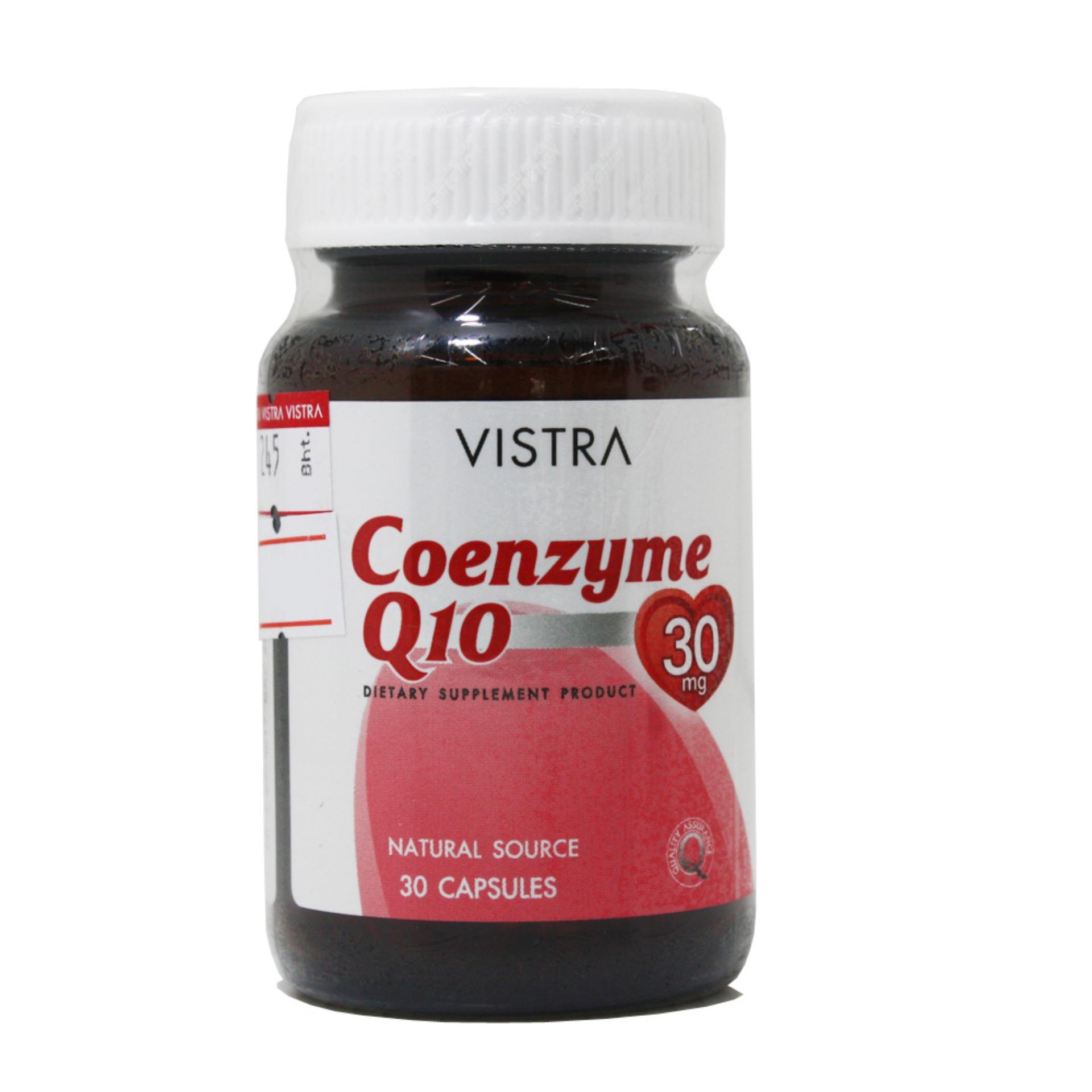 รีวิว VISTRA Coenzyme Q10 Natural Source (30 Caps) วิสทร้า โคเอ็นไซต์