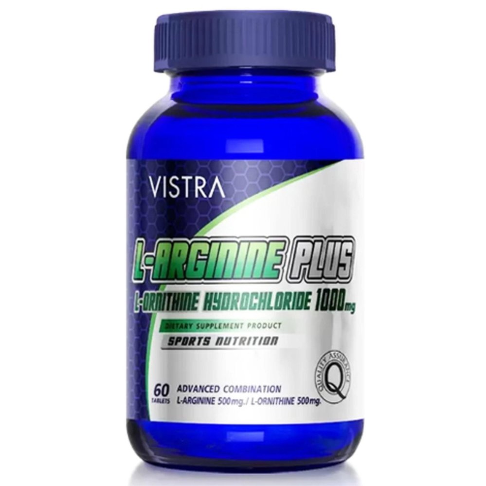 รีวิว Vistra LArginine Plus LOrnithine Hydrochloride 1000 mg. Sport