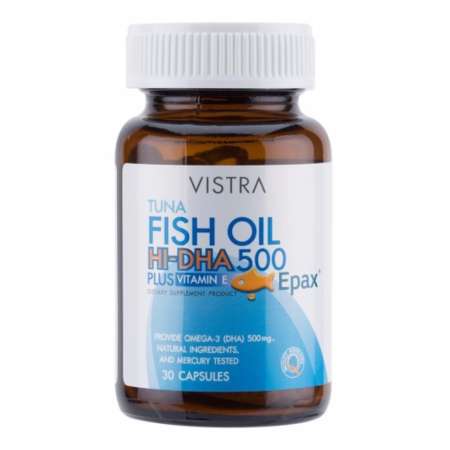 ลดต่ำ Vistra Tuna Fish Oil Hi-DHA 500 mg Plus Vitamin E 500มิลลิกรัม พลัส
วิตามินอี(30แคปซูล) x 1ขวด อาหารเสริมสำหรับเด็ก เพื่อไอคิวที่สูง ซื้อเลยตอนนี้ราคาโปรโมชั่น