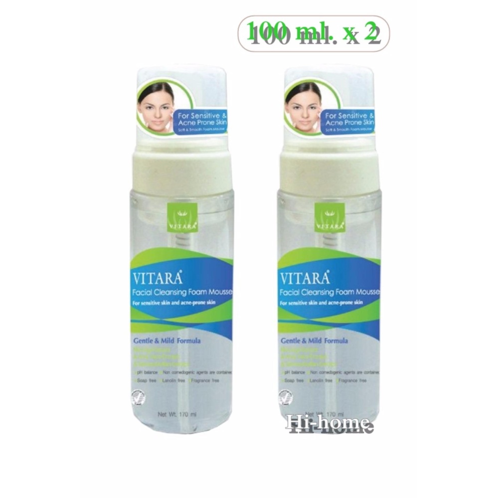 vitara facial cleansing foam mousse