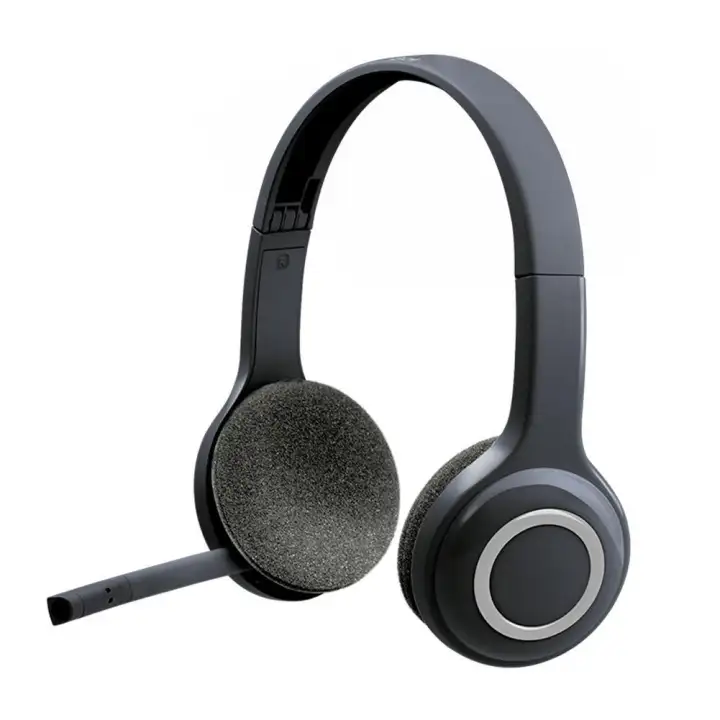 white wireless headset pc