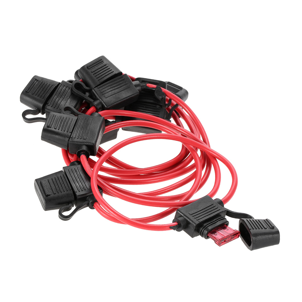 10pcs DC 12V 40A Standard Blade Inline Fuse Holder Splash Proof for Car Bike MixASale