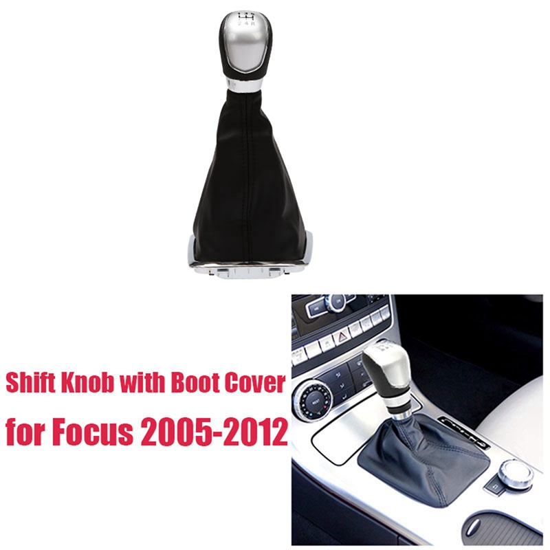 Car ABS+PU Gear Shift Knob with Dust Cover for Ford Focus / Focus 2 Mk2 2005-2011 Car Styling