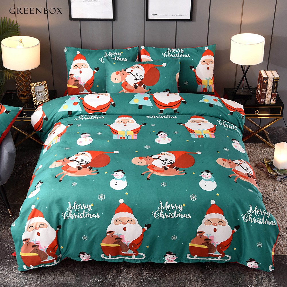 3D Santa Sleigh Deer 32029 Christmas Quilt Duvet Cover Xmas Bed Pillowcases