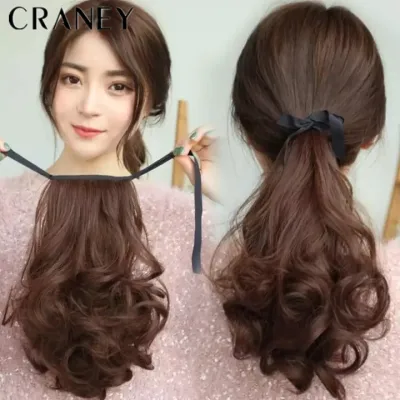 [40cm Short Curly Wig Hair Tie Ponytail For Ladies Girls Natural Convenient Horsetail Wig Hair Extension,40cm Short Curly Wig Hair Tie Ponytail For Ladies Girls Natural Convenient Horsetail Wig Hair Extension,]