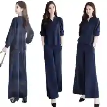 ภาพขนาดย่อของภาพหน้าปกสินค้าสไตล์เกาหลี2ชิ้นชุดสวมใส่ผู้หญิง Plus ขนาดผู้หญิงแขนสั้นเสื้อผ้าแฟชั่นผู้หญิงสวมใส่ชุด041012 จากร้าน Xingbeili  บน Lazada ภาพที่ 7