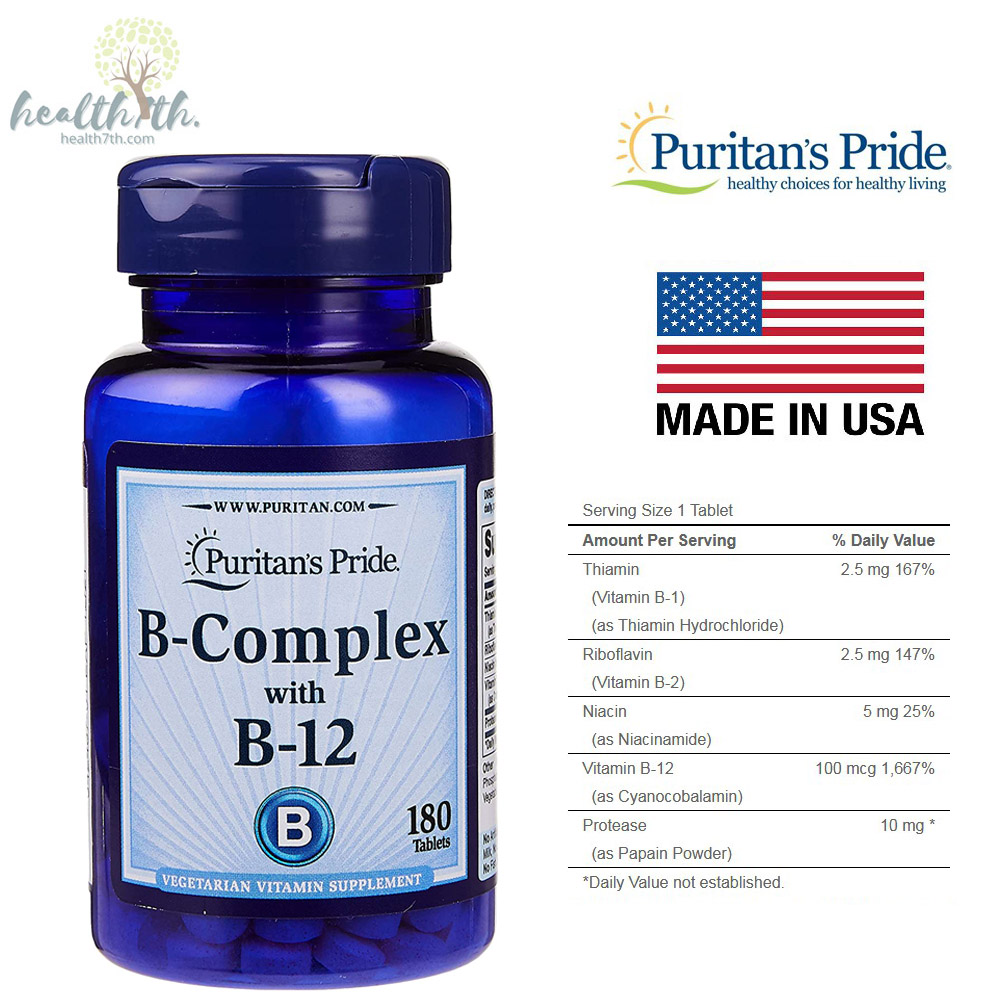 Puritan's Pride Vitamin and Vitamin B12 วิตามิน และ