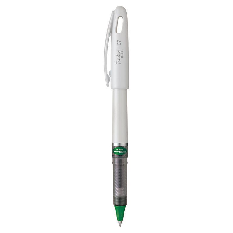 Electro48 เพนเทล ปากกาหมึกเจล รุ่น Energel Tradio BL117W-D ขนาด 0.7 มม. ด้ามสีขาว หมึกสีเขียว