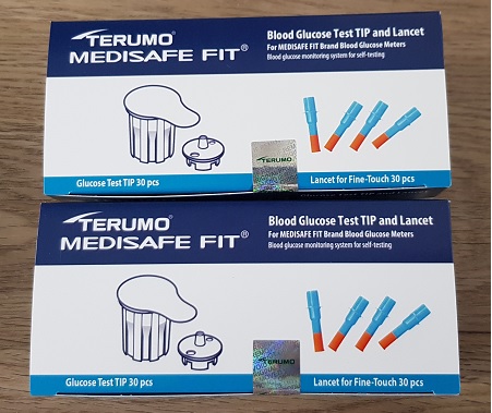 Terumo Medisafe Fit ชุดตรวจน้ำตาลในเลือด อย่างละ 30 ชิ้น(2กล่อง)หมดอายุเดือน 5/2022