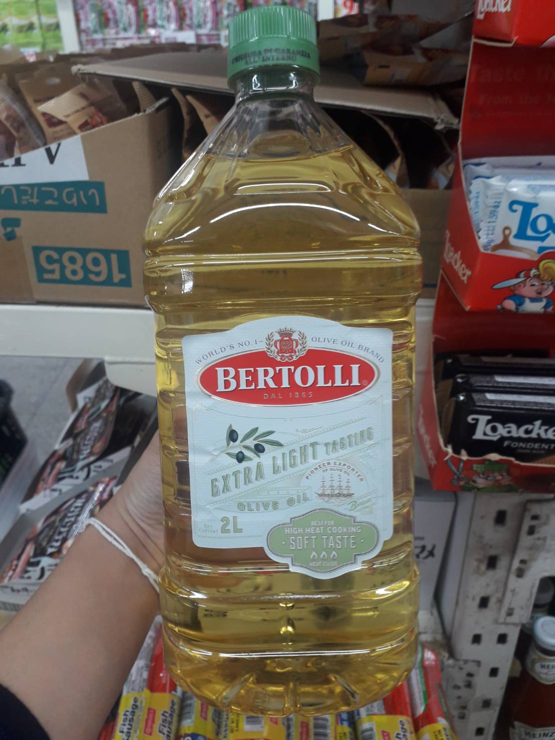 Bertolli Extra light น้ำมันมะกอก คุณภาพดี นำเข้าจากอิตาลี ขนาด 2 ลิตร