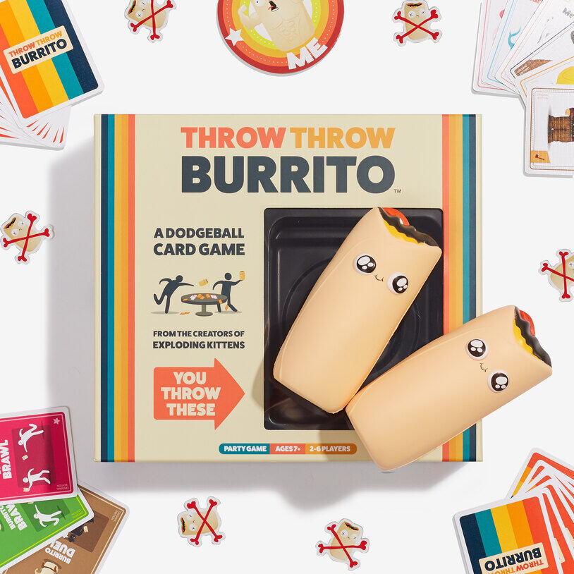 Sanook jang บอร์ดเกม Throw Throw Burrito ปาร์ตี้เกม เล่นง่าย จากผู้สร้างแมวระเบิด