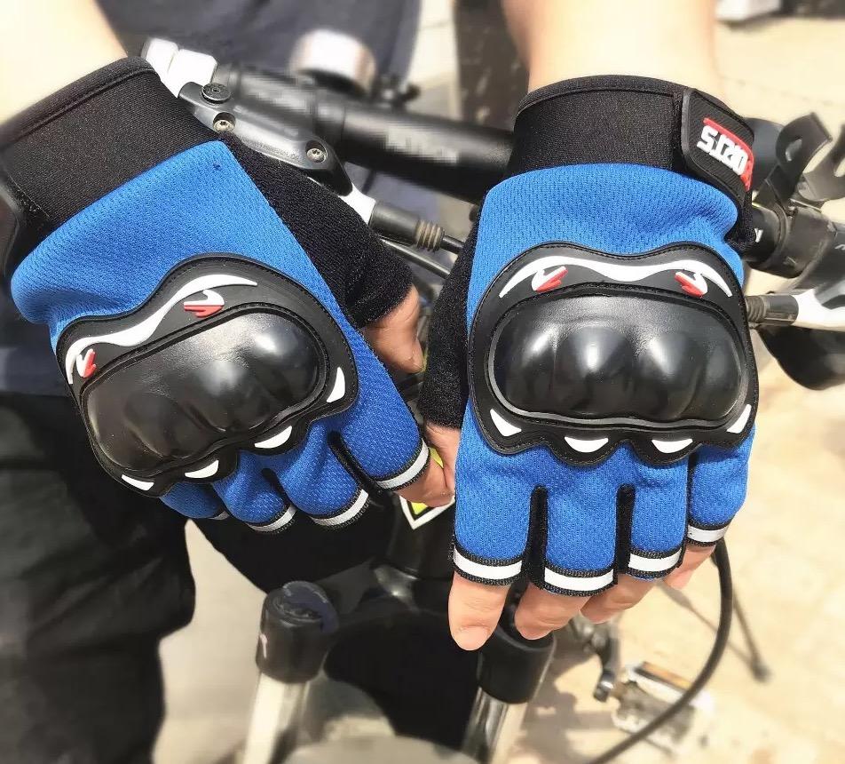 Pro Biker ครึ่งนิ้ว ถุงมือมอเตอร์ไซค์ ถุงมือจักรยาน อุปกรณ์มอเตอร์ไซค์ อุปกรณ์จักรยาน Touched Screen Gloves for motorcycle (ฟรีไซต์)