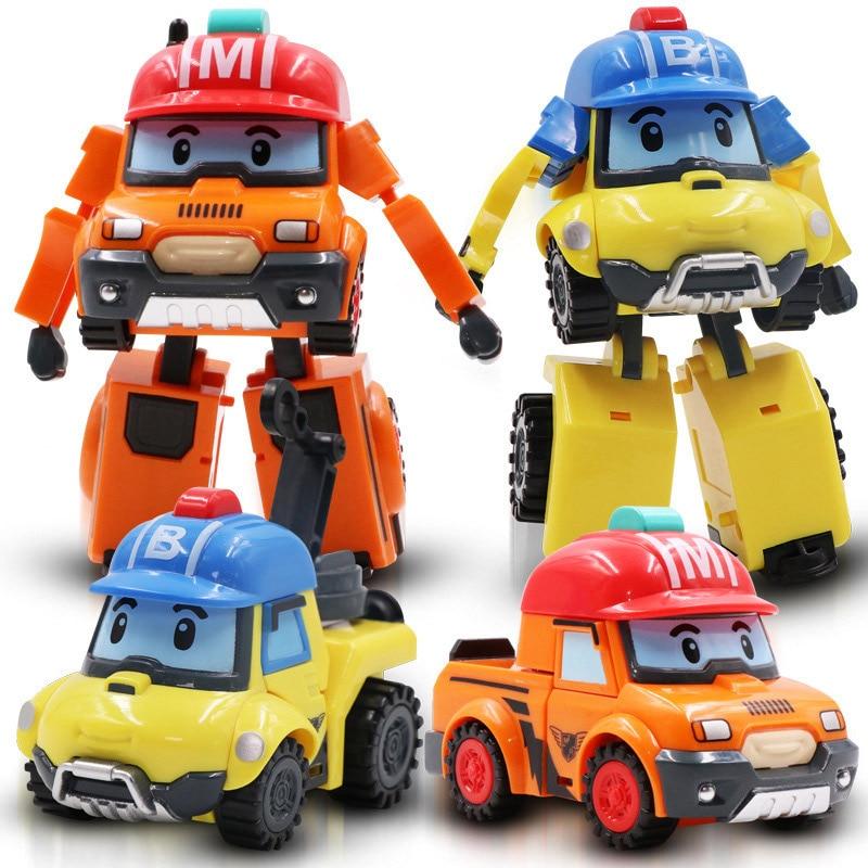 2 ชิ้น/4 ชิ้น/6 ชิ้น/เซ็ต ROBOCAR Poli เกาหลีเด็กของเล่น acion รูป ...