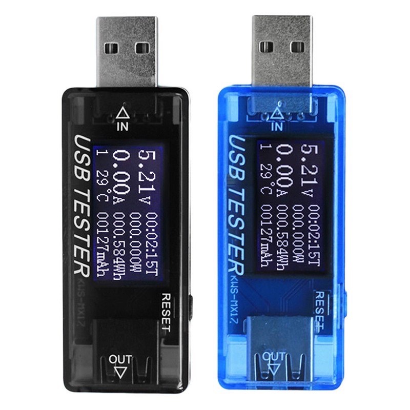 มิเตอร์ USB Tester วัดโวลต์สูงสุด 30 V รองรับ QC2.0  QC3.0 (KWS-MX17)