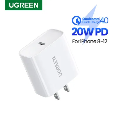 UGREEN Fast Charger Power Delivery 18W/20W Type C for iPhone 12 Pro Max Mobile Phone Charger for Samsung S20+, iPhone 11 Pro Max, Huawei Fast 9V2A PD Charger